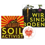 soil stickers, i love soil