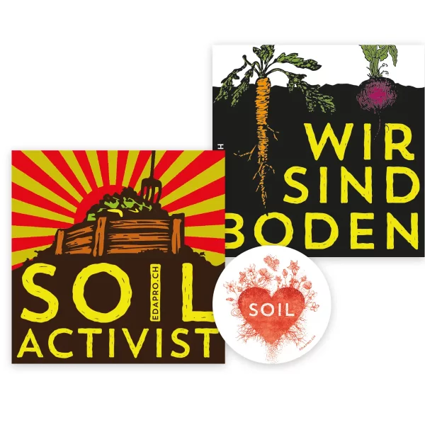 soil stickers, i love soil