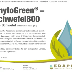 Schwefel-Blattdünger Phytogreen-Schwefel800 10 Liter
