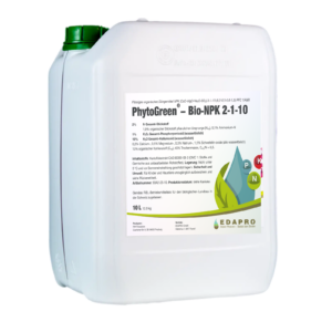 PhytoGreen Bio-NPK 2-1-10 Blattdünger im 10-Liter-Kanister