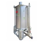 EdaLife Chrome V1500 stainless steel compost tea brewing system for 1,500 litres of compost tea