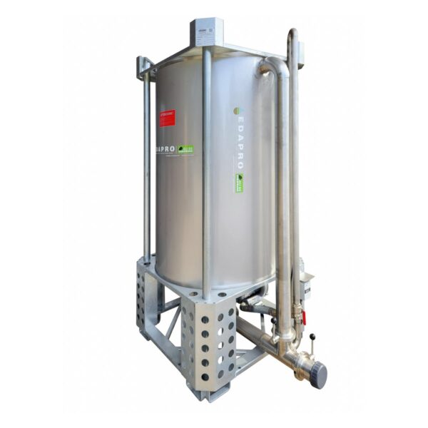 EdaLife Chrome V1500 stainless steel compost tea brewing system for 1,500 litres of compost tea