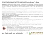 PhytoGreen Bor – label, back